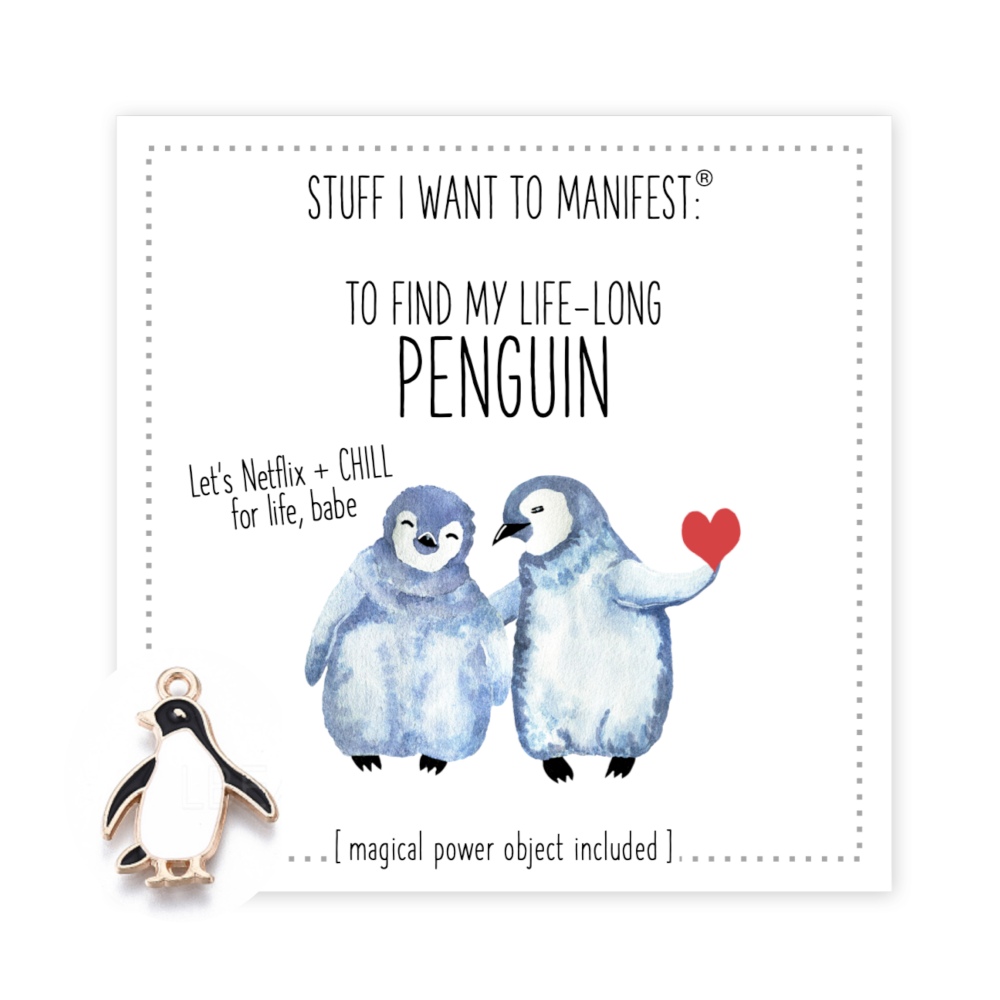 Warm Human - To Find My Penguin Grußkarte - Weiß